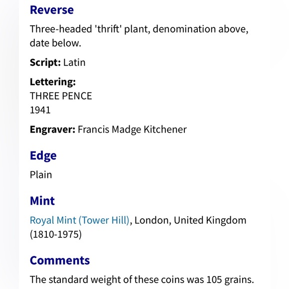 🎈$5 add on - 1941 THREE PENCE - George VI - Picture 5 of 5